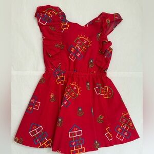 Eleanor Rose Back with Colorful Hopscotch Print